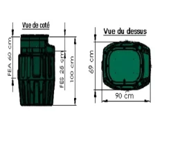 Saniflo SANIREL 420 EVO Pompe de relevage maison individuelle EAUX CHARGEES (WC) mono pompe 408* Wc Chimique Et Broyeur