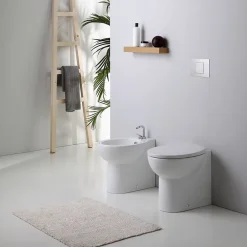 Kiamami Valentina Sanitaires Au Sol Paire De Wc Et Bidet En Céramique - Patascoss