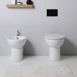 Kiamami Valentina Sanitaires Au Sol Paire De Wc Et Bidet En Céramique - Patascoss