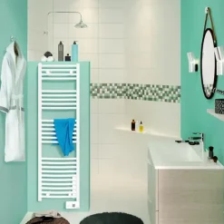 Sauter Radiateur sèche-serviettes GORELI SLIM DIGITAL 500W - 142 x 40cm* Sèche-Serviettes Électrique