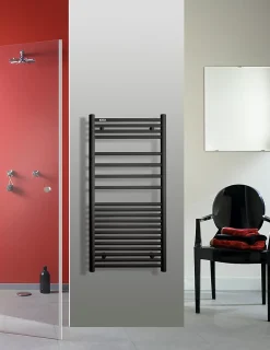 Acova Sèche serviette eau chaude Angora noir 460W* Sèche-Serviettes Eau Chaude