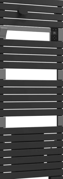 Sauter Sèche serviette électrique Asama II anthracite + soufflerie 1750W* Sèche-Serviettes Soufflant