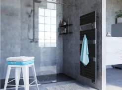 Sauter Sèche serviette électrique Asama II anthracite + soufflerie 1750W* Sèche-Serviettes Soufflant