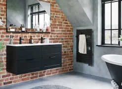 Sauter Sèche serviette électrique Asama II noir 500W