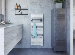 Sauter Sèche serviette électrique Asama II blanc + soufflerie 1750W