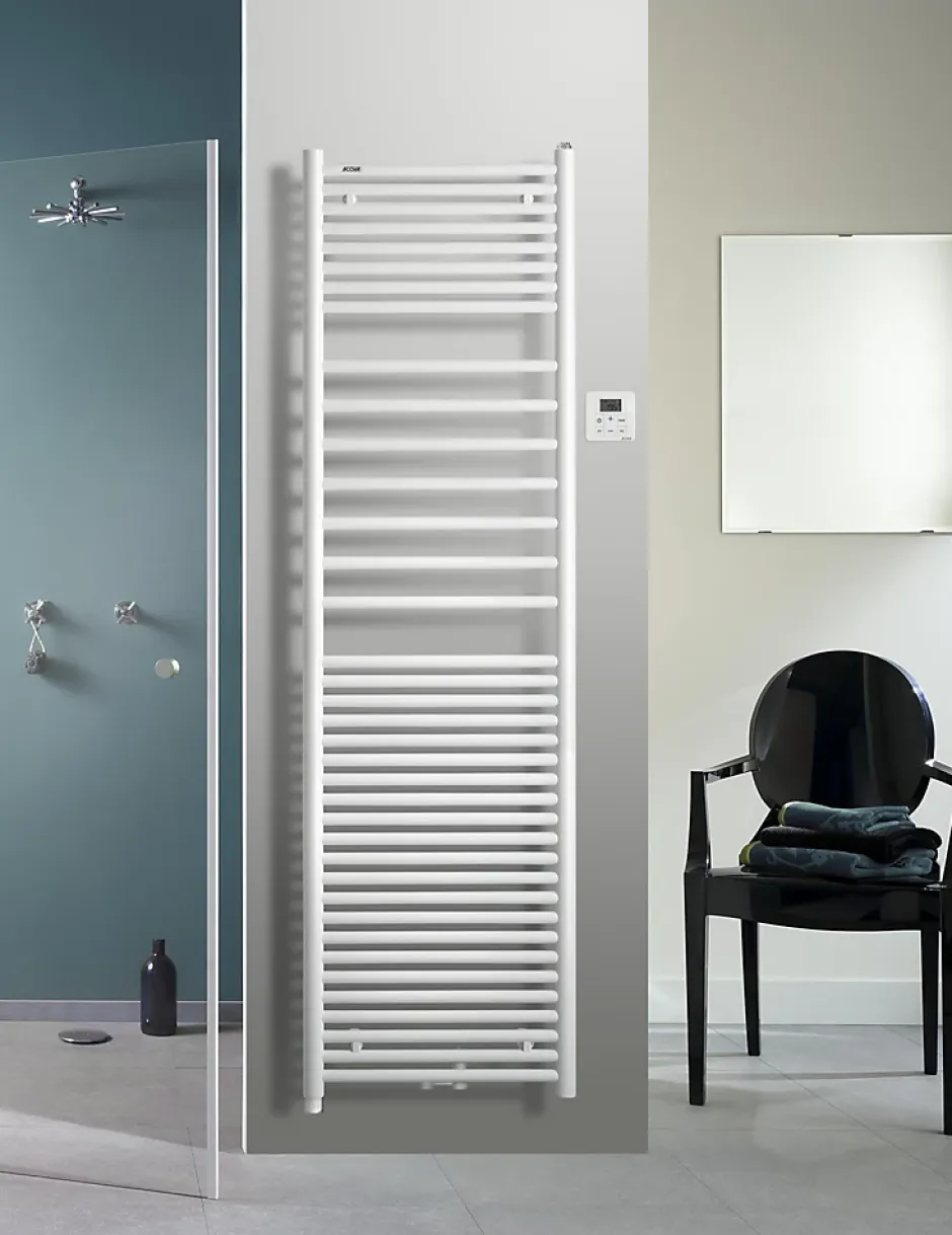 Acova Sèche serviette mixte électrique 300W / eau chaude 795W Angora