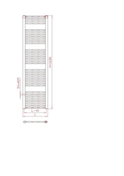 Siko Sèche serviette Thermal Trend blanc 168x60 cm (KD6001680)