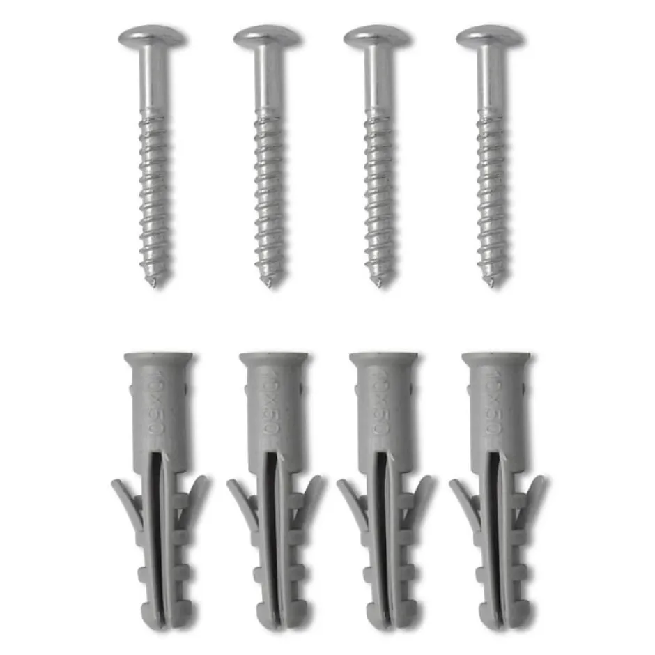 Vidaxl Sèche Serviettes Chauffage Central Incurvé 500x764mm + Connecteurs
