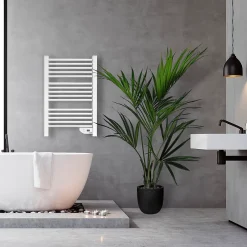 HJM Sèche serviettes électrique à inertie sèche Loren 500W* Sèche-Serviettes Électrique