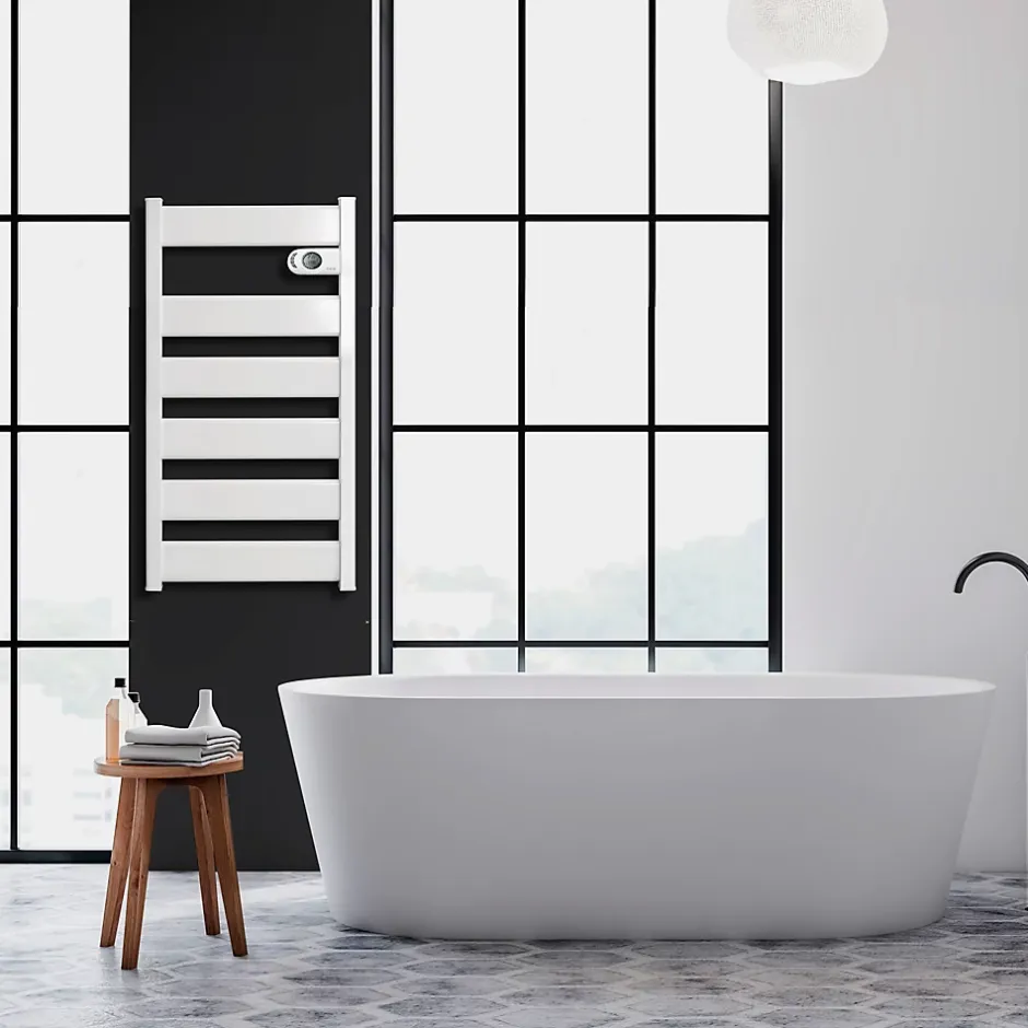 HJM Sèche serviettes électrique à inertie sèche Lysa 750W* Sèche-Serviettes Électrique