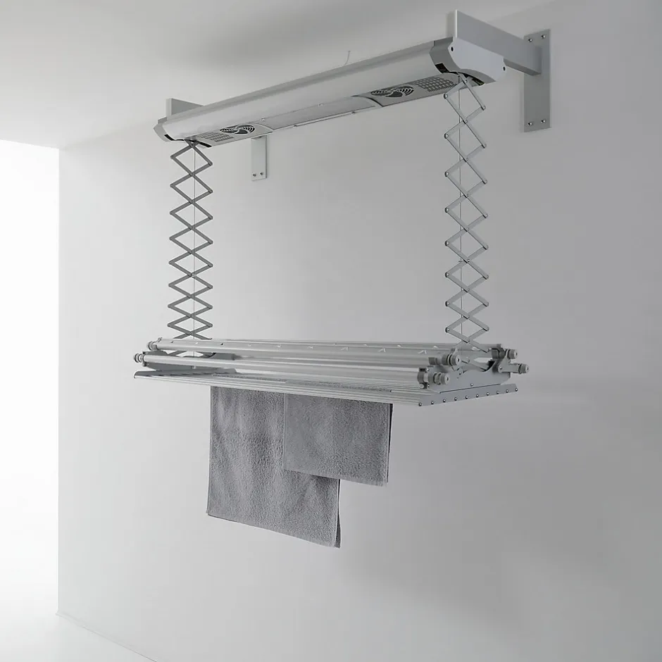 Foxydry Sèche-linge électrique mural 122x57x30cm alu Air 120* Etendoir À Linge