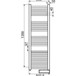 Acova Sèche-serviette Atoll Spa -750 W -* Sèche-Serviettes Électrique