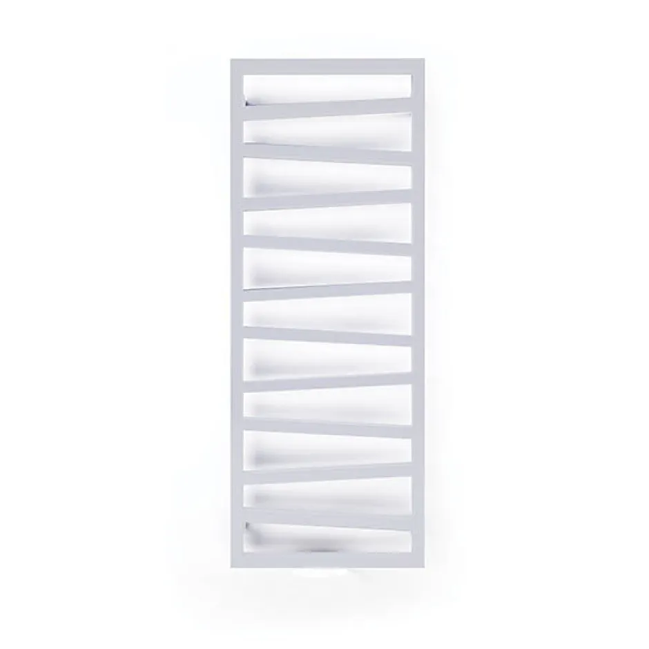 Matisere Sèche-serviette chauffage central blanc de 1310mm de haut et 500mm de large. - 490 Watt - ZIG1310/500ZXB* Sèche-Serviettes Eau Chaude