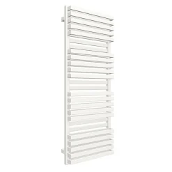 Matisere Sèche-serviette eau chaude blanc de 870mm de haut et 600mm de large - 733 Watt - QUA870/600BZXB