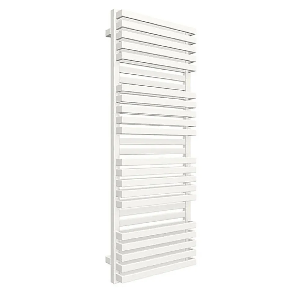Matisere Sèche-serviette eau chaude blanc de 870mm de haut et 600mm de large - 733 Watt - QUA870/600BZXB