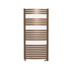 Matisere Sèche-serviette eau chaude cuivre lumineux de 860mm de haut et 500mm de large - 422 Watt - DEX860/500SXBCO* Sèche-Serviettes Eau Chaude