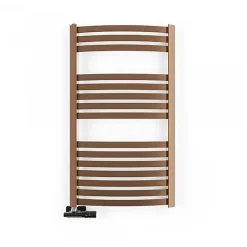 Matisere Sèche-serviette eau chaude cuivre lumineux de 860mm de haut et 500mm de large - 422 Watt - DEX860/500SXBCO* Sèche-Serviettes Eau Chaude