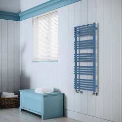 Matisere Sèche-serviette eau chaude bleu distant de 1140mm de haut et 300mm de large - 362 Watt - ALE1140/300ZX5023