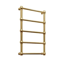 Matisere Sèche-serviette eau chaude doré de 800mm de haut et 504mm de large - 210 Watt - RET800/504SXBRA