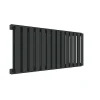 Matisere Sèche-serviette eau chaude noir de 530mm de haut et 375mm de large - 294 Watt - NEM530/375YPN* Sèche-Serviettes Eau Chaude