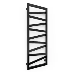 Matisere Sèche-serviette eau chaude noir de 510mm de haut et 400mm de large - 165 Watt - WIN510/400SXN