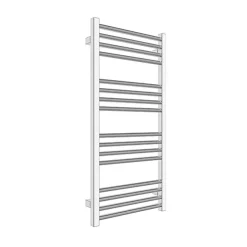 Matisere Sèche-serviette eau chaude chromé de 900mm de haut et 600mm large - 316 Watt - FIO900/600ZXCRO* Sèche-Serviettes Eau Chaude