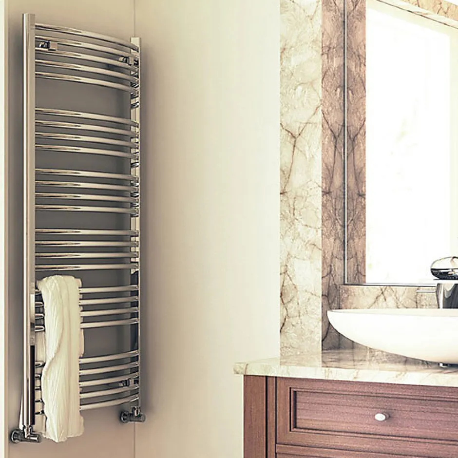 Matisere Sèche-serviette eau chaude chromé de 1479mm de haut et 600mm de large - 559 Watt - DOM1479/600SXCROK