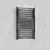 Deltacalor Sèche-serviette eau chaude noir de 1372mm de haut et 480mm de large - 500 Watt - STEND19/1372/480/N