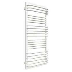 Matisere Sèche-serviette eau chaude blanc de 1240mm de haut et 600mm de large - 893 Watt - POC1240/600ZXB* Sèche-Serviettes Eau Chaude