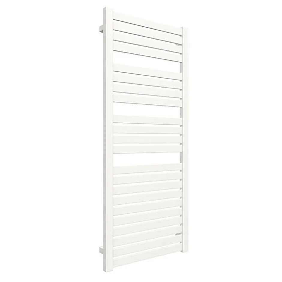 Matisere Sèche-serviette eau chaude blanc de 1260mm de haut et 540mm de large - 605 Watt - MAN1260/540SXB* Sèche-Serviettes Eau Chaude