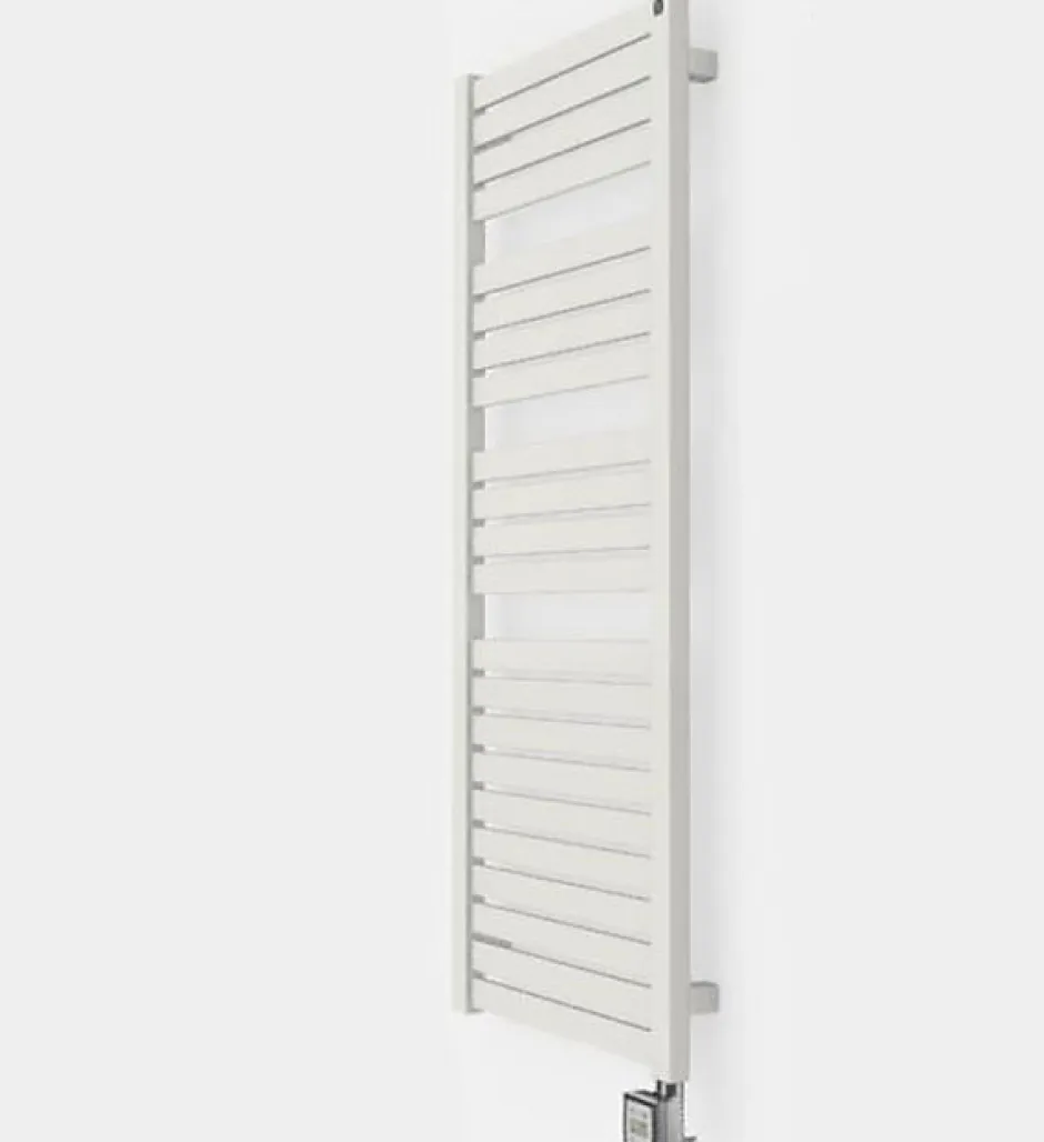 Matisere Sèche-serviette eau chaude blanc de 1260mm de haut et 540mm de large - 605 Watt - MAN1260/540SXB* Sèche-Serviettes Eau Chaude