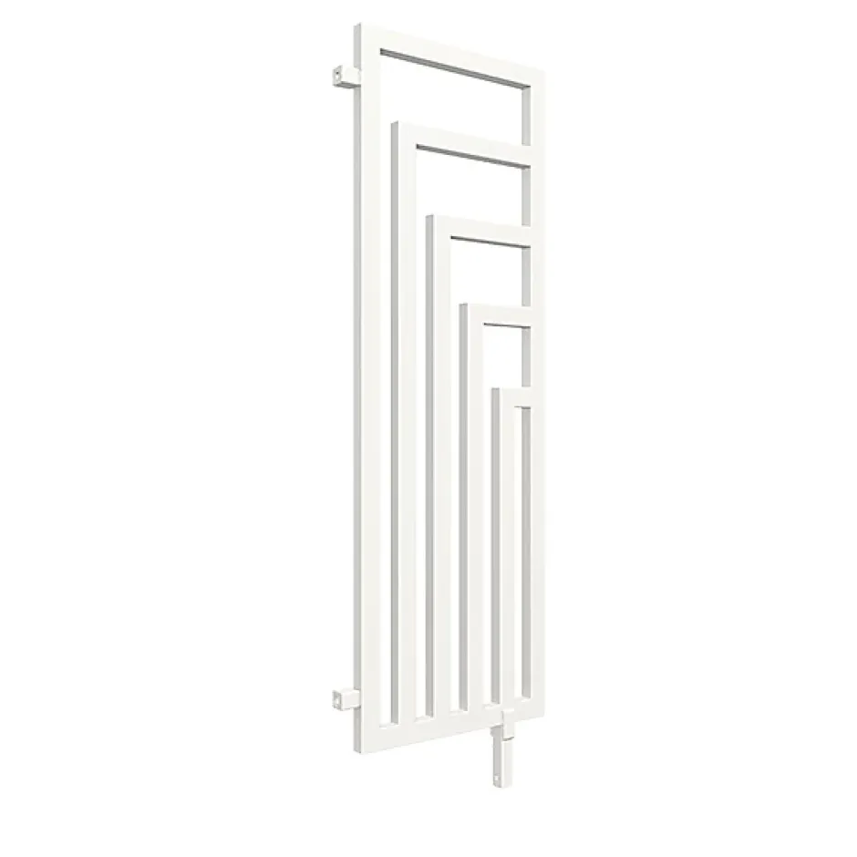 Matisere Sèche-serviette eau chaude blanc de 1140mm de haut et 360mm de large - 421 Watt - ANG1140/360DWYLB