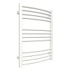 Matisere Sèche-serviette eau chaude blanc de 900mm de haut et 600mm de large - 460 Watt - LEN900/600PZXB* Sèche-Serviettes Eau Chaude