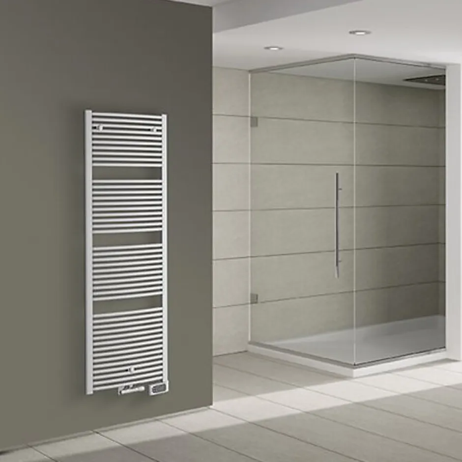Irsap Sèche-serviette eau chaude Venus blanc - 1166 W - Raccord central -* Sèche-Serviettes Eau Chaude