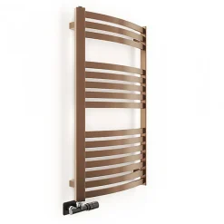 Matisere Sèche-serviette eau chaude cuivre lumineux de 1760mm de haut et 400mm de large - 646 Watt - DEX1760/400ZXBCO* Sèche-Serviettes Eau Chaude