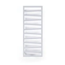 Matisere Sèche-serviette eau chaude blanc de 600mm de haut et 500mm de large - 245 Watt - ZIG600/500ZXB* Sèche-Serviettes Eau Chaude