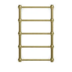 Matisere Sèche-serviette eau chaude laiton brossé de 1540mm de haut/504mm de large - 273 Watt - RET1540/504SXBBS* Sèche-Serviettes Eau Chaude