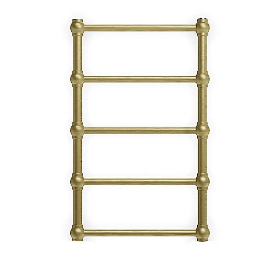 Matisere Sèche-serviette eau chaude laiton brossé de 1540mm de haut/504mm de large - 273 Watt - RET1540/504SXBBS* Sèche-Serviettes Eau Chaude