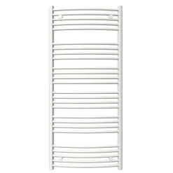 Matisere Sèche-serviette eau chaude blanc de 786mm de haut et 500mm de large - 389 Watt - DOM786/500SXB* Sèche-Serviettes Eau Chaude