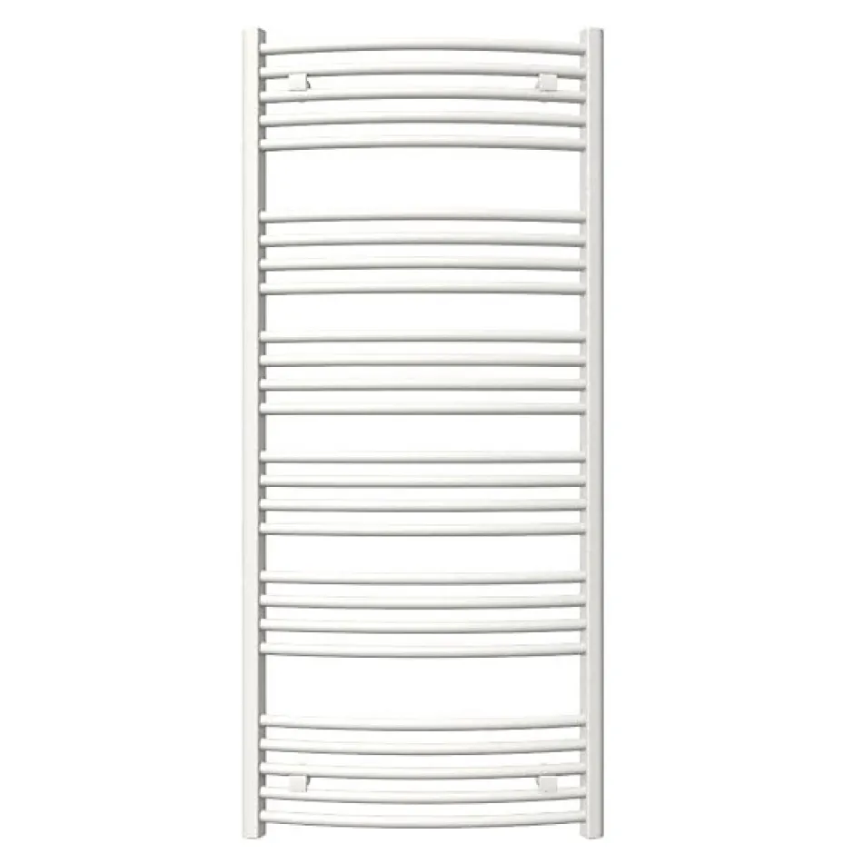 Matisere Sèche-serviette eau chaude blanc de 786mm de haut et 500mm de large - 389 Watt - DOM786/500SXB* Sèche-Serviettes Eau Chaude