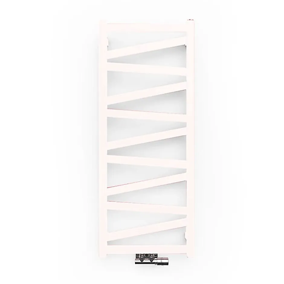Matisere Sèche-serviette eau chaude blanc de 1710mm de haut et 400mm de large - 531 Watt - VIP1710/400ZXB