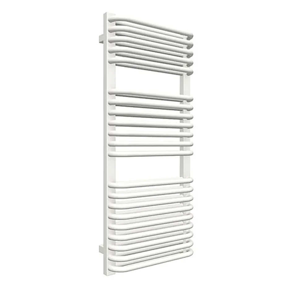 Matisere Sèche-serviette eau chaude blanc de 1260mm de haut et 640mm de large - 1173 Watt - TYT1260/640SXB