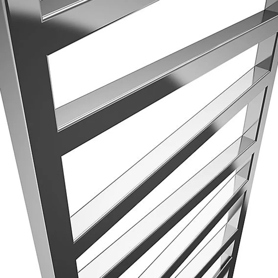 Matisere Sèche-serviette eau chaude chromé de 1070mm de haut et 500mm de large - 285 Watt - ZIG1070/500KDZ8CRO