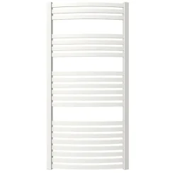 Matisere Sèche-serviette eau chaude blanc de 1760mm de haut et 500mm de large - 833 Watt - DEX1760/500SXB