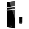 Sannover  Sèche-Serviette Electrique en Verre mural Omiros Sannover 850 W Noir* Sèche-Serviettes Électrique