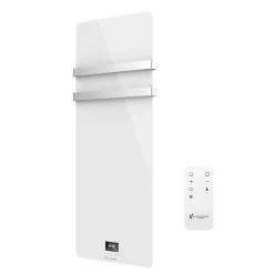 Sannover  Sèche-Serviette Electrique en Verre mural Omiros Sannover 850 W Blanc
