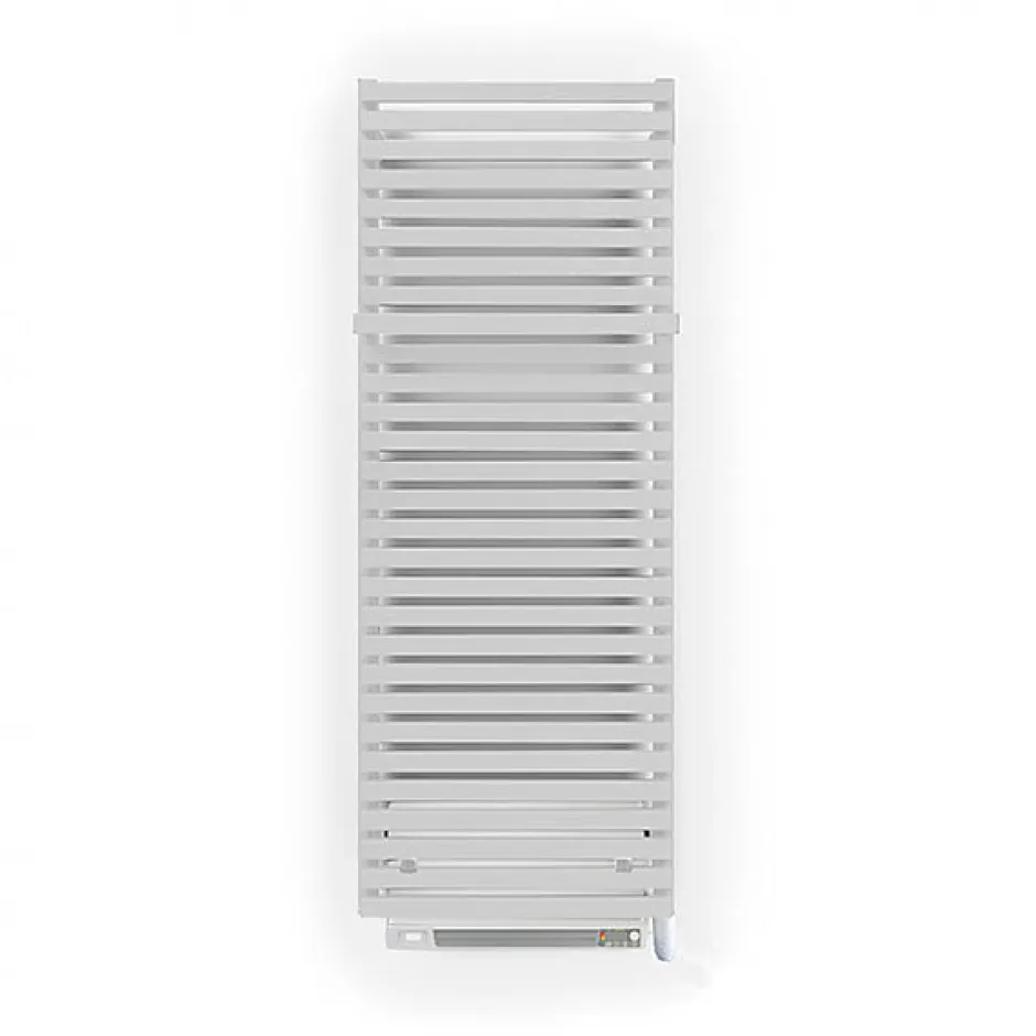 Matisere Sèche-serviette électrique blanc de 1590mm de haut et 600mm de large - 1000 Watt - CIT1590/600E8BBLO* Sèche-Serviettes Soufflant