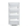 Matisere Sèche-serviette électrique blanc de 870mm de haut et 600mm de large - 1000 Watt - QUA870/600SE8BBLO