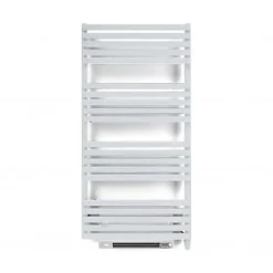 Matisere Sèche-serviette électrique blanc de 870mm de haut et 600mm de large - 1000 Watt - QUA870/600SE8BBLO