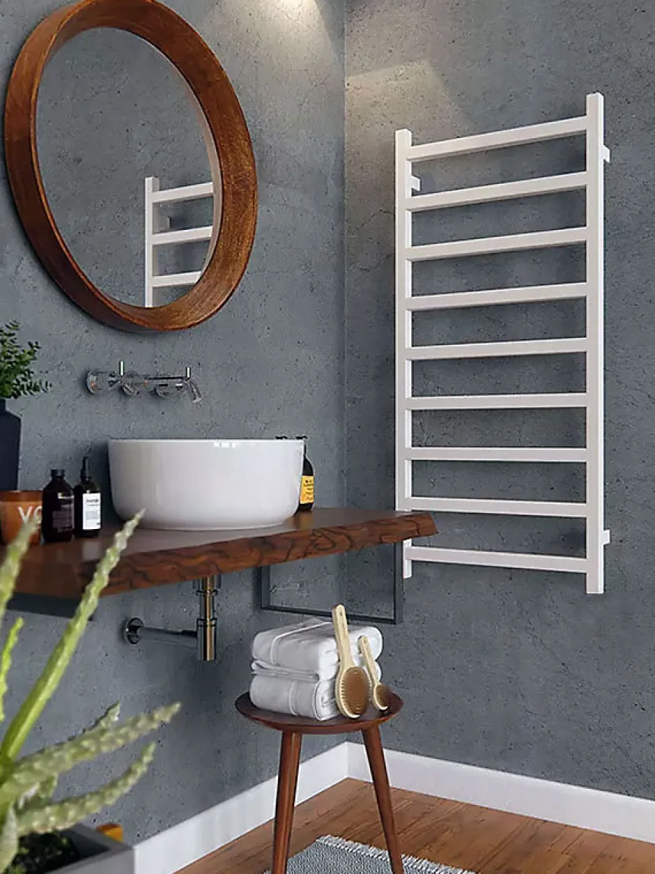 Matisere Sèche-serviette électrique blanc - (HxL) 960x500mm - 400 Watts - 400 Watt - SIM960-500E1B